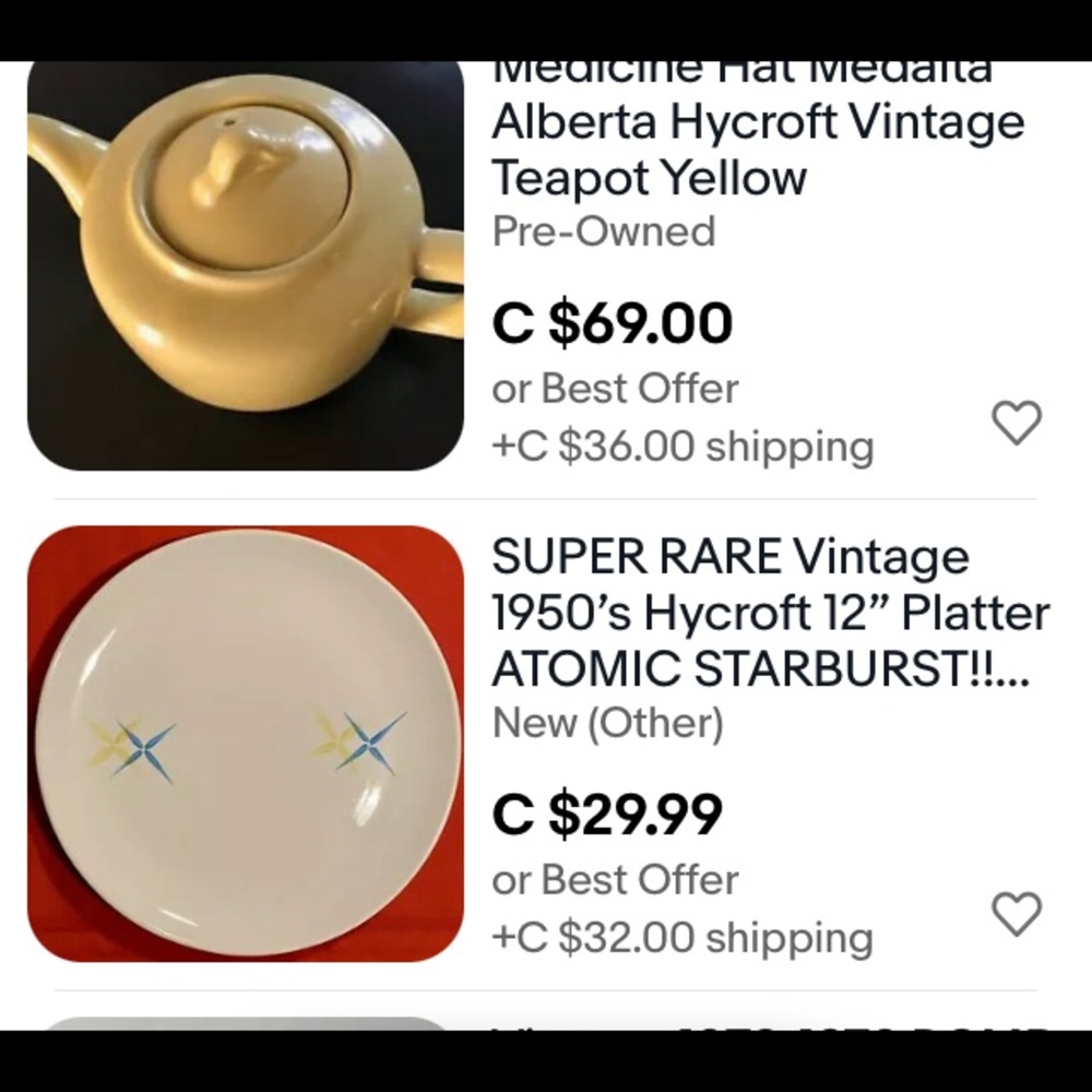 Mid Century Plate by Hycroft - Picture 6 of 6